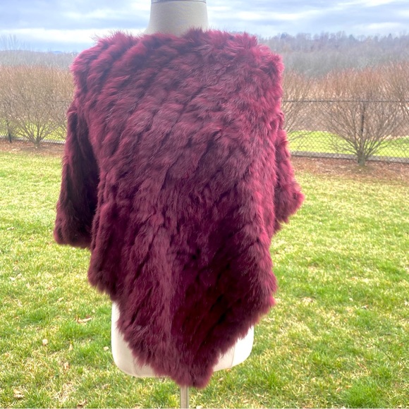 Accessories - Rabbit fur poncho